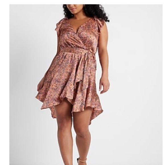 Express Dresses & Skirts - Express comfy wrap multi pastel colors. XS feels like small